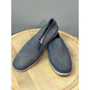 Alpargatus Slip-On Shoes Men Size 46 Blue Mesh Espadrille Loafers Spain Comfort
